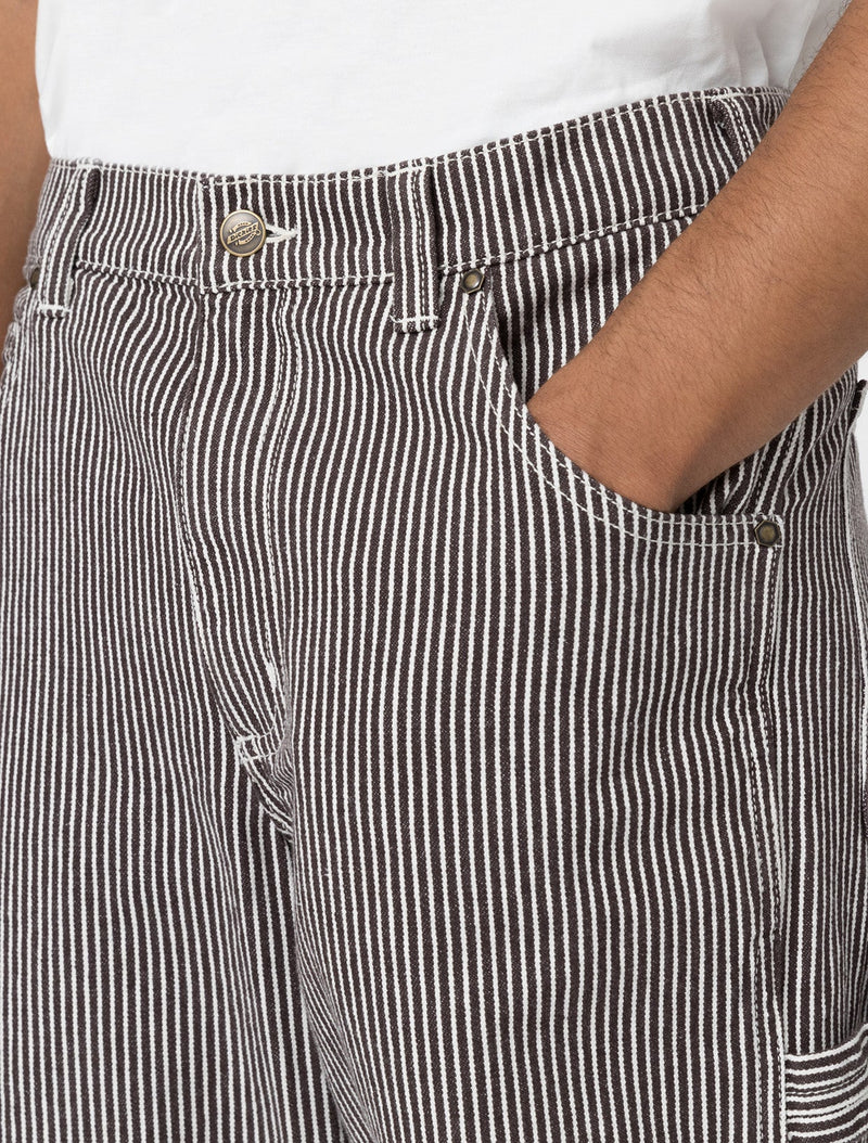 Men's Grey & Black Hickory Striped Pants Long Rise Adjustable 54-56" Waist Men's Grey & Black Hickory Striped Pants Long Rise Adjustable 54-56" Waist