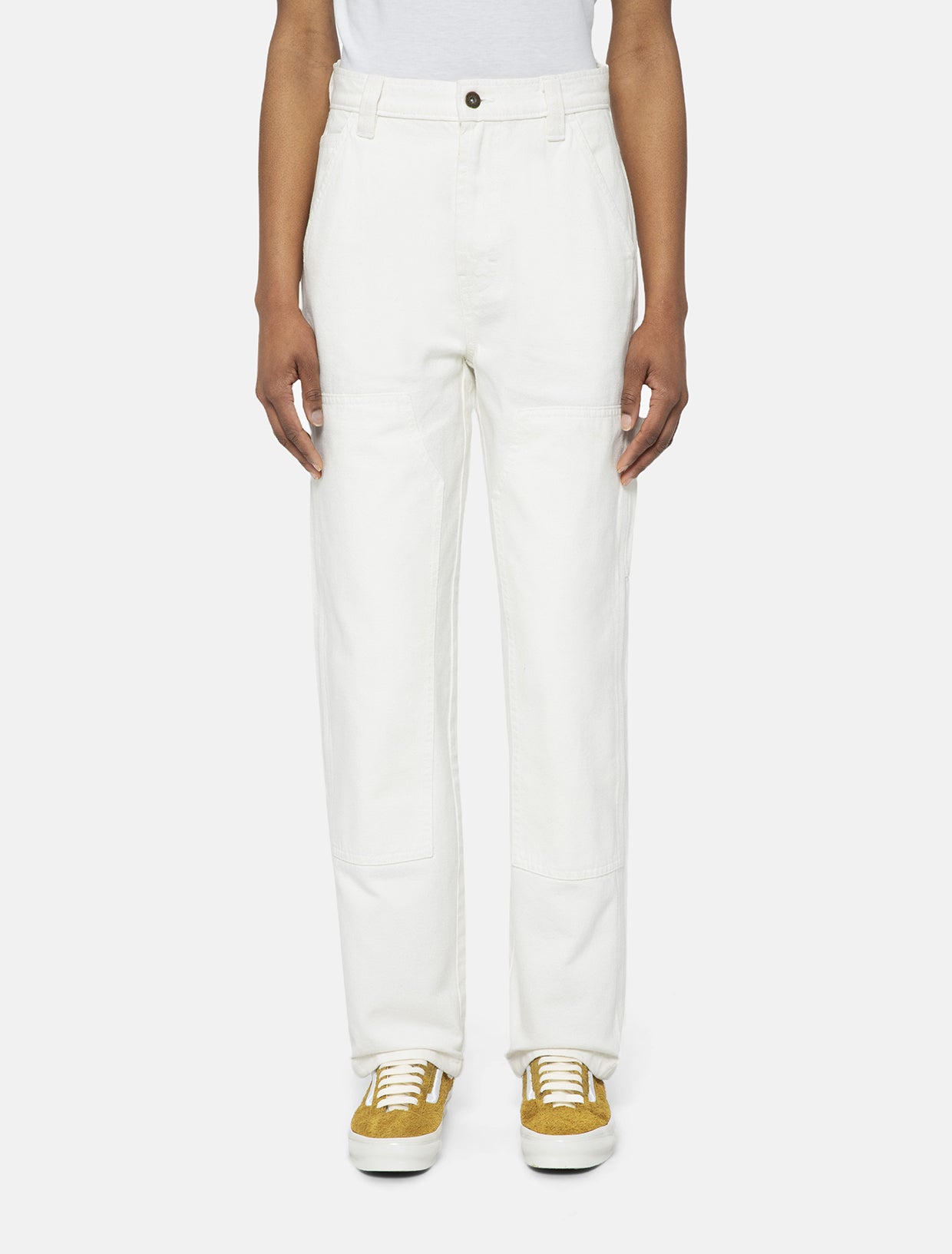 激レアClassic Double Knee Denim Pants White Carhartt WIP Double Knee Denim Pant in White| Homme Essentials