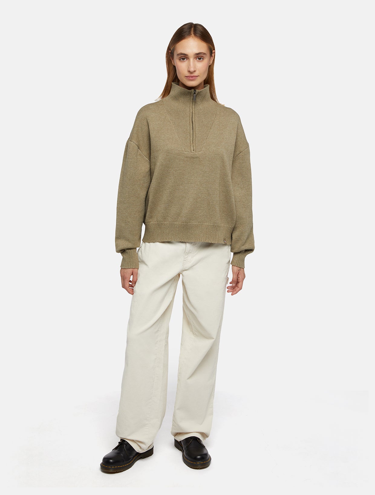 トップス ieks East Helena rib 1/4 zip jumper | Dickies GB