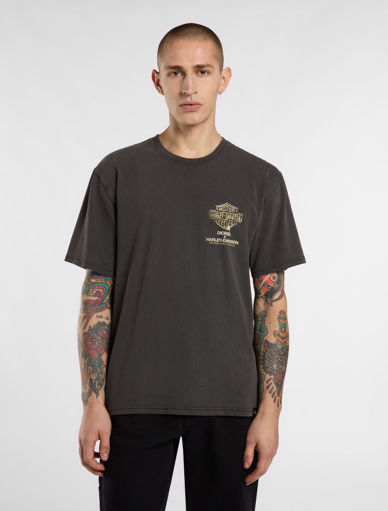 Harley Davidson×Dickies 人気 イーグル グラフィック Tシャツ Dickies X Harley Davidson Eagle T-Shirt | Dickies GB