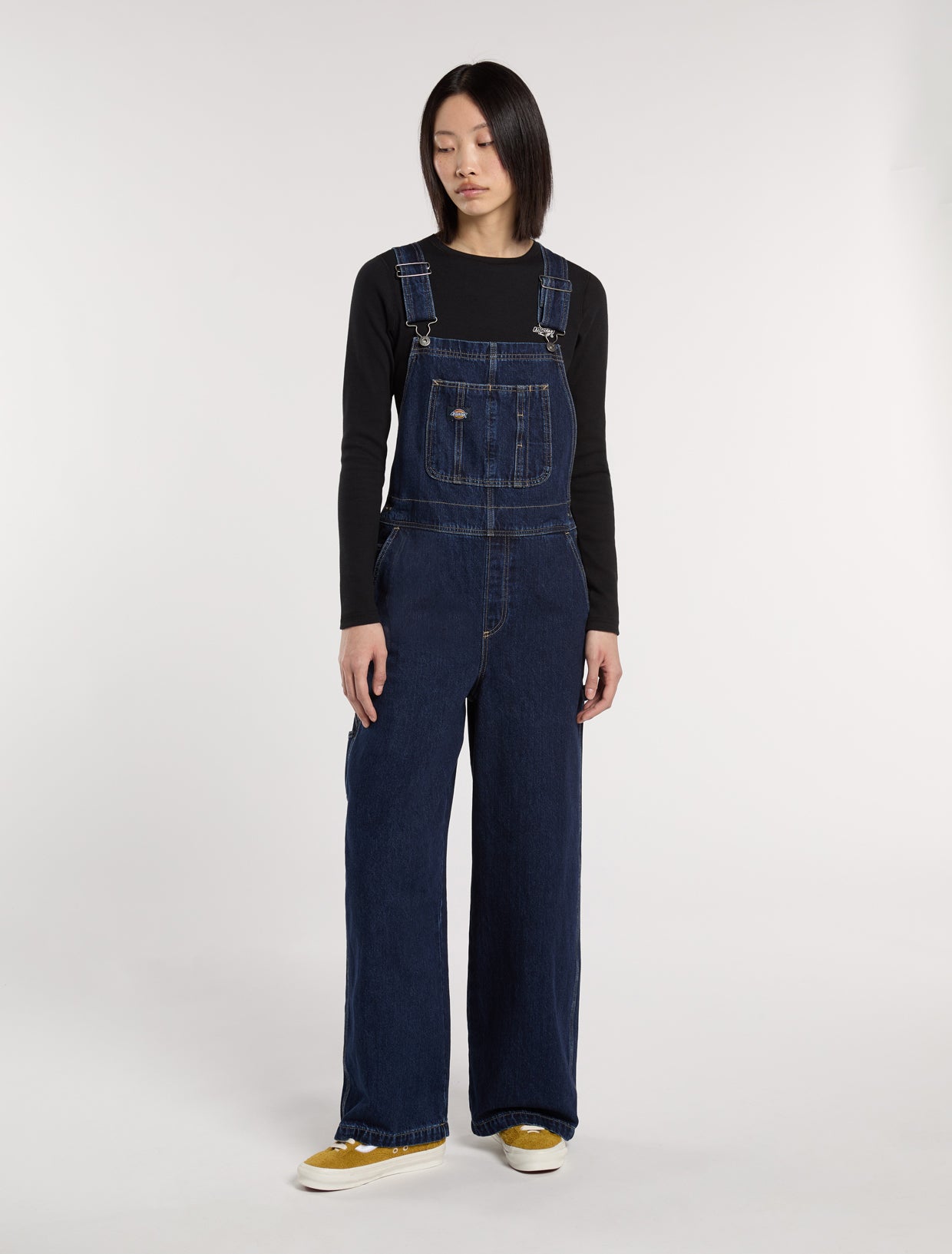 Mechanic loose denim bib overalls | Dickies GB