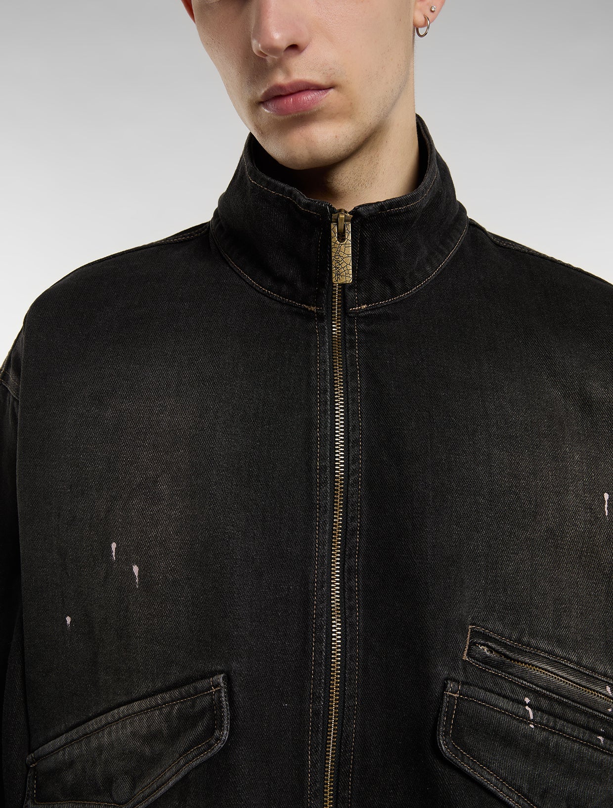 Mud-dyed wash denim work jacket | Dickies GB